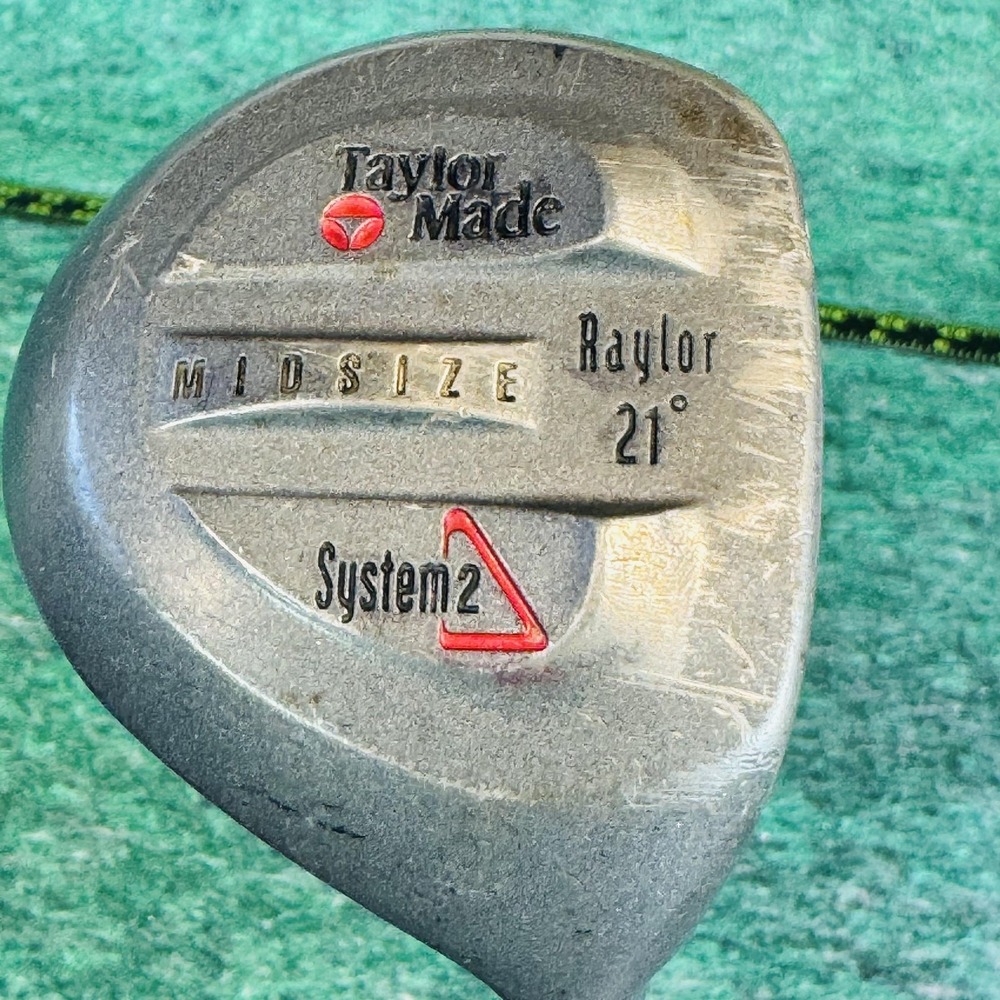 Vintage TaylorMade MIDSIZE System2 Raylor 21° Hybrid Mens RH Steel Golf Club